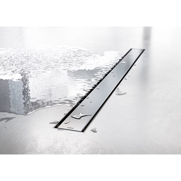 Alca douchegoot met ONDER uitgang met flens incl sifon en de rooster